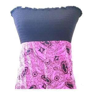 Roxy strapless knit dress, size large.